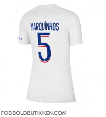 Paris Saint-Germain Marquinhos #5 Tredjetrøje Dame 2022-23 Kortærmet